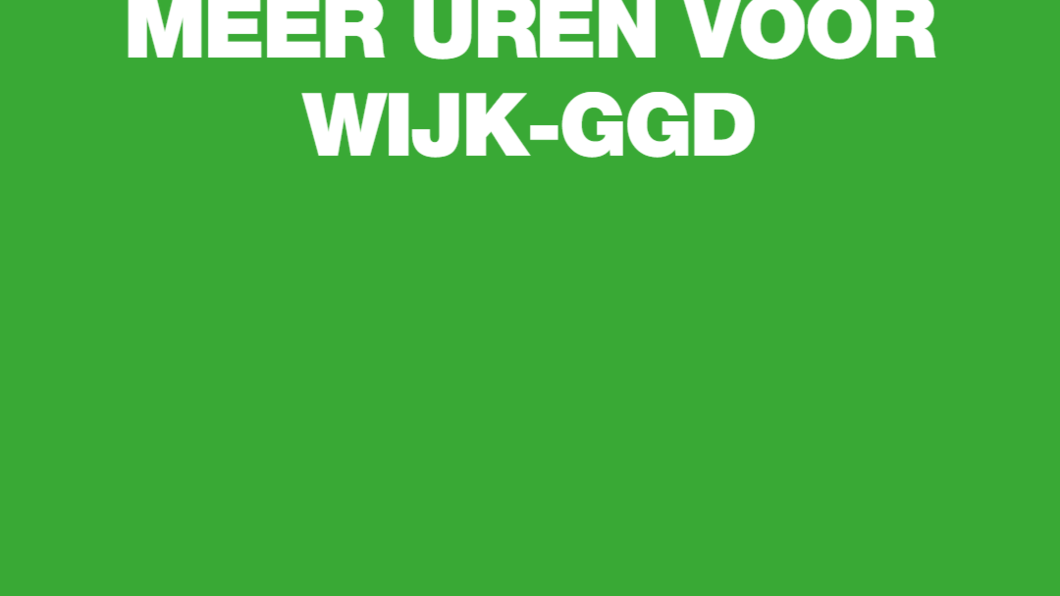 Meer uren voor de wijk GGD Mook